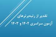تقدیر از رتبه‌برترهای آزمون سراسری ۱۴۰۲ و ۱۴۰۳